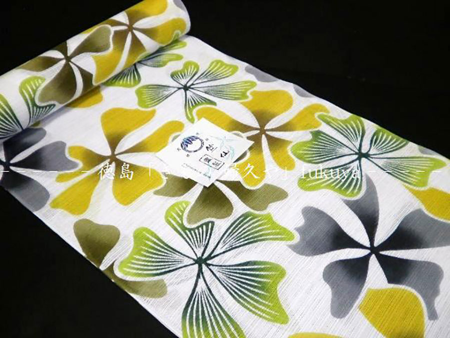 竺仙・綿絽・白地 竺仙・綿絽・白地